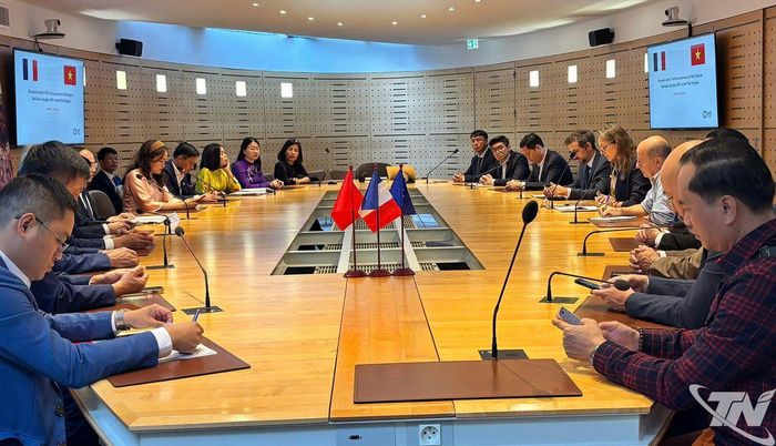Các đại biểu dự buổi làm việc.