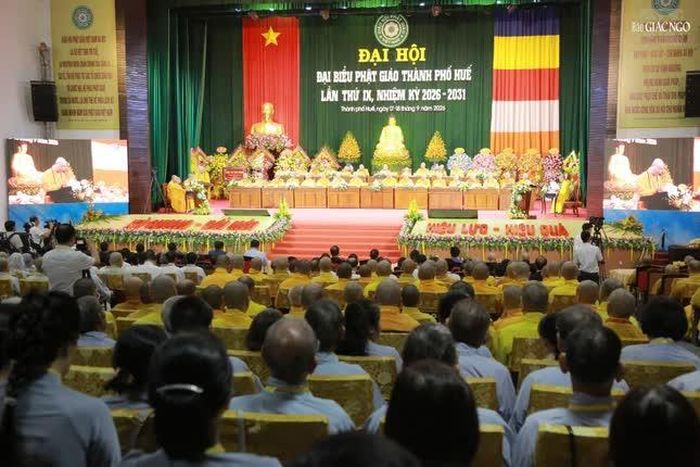 Đại hội đại biểu Phật giáo TP.Huế lần thứ IX, nhiệm kỳ 2026-2031 thành tựu viên mãn