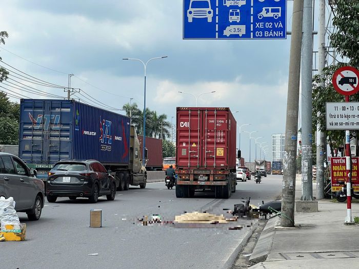 Hiện trường vụ tai nạn.