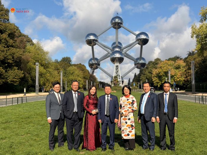 Đoàn công tác khảo sát một số công trình, không gian văn hóa tại Thủ đô Brussels
