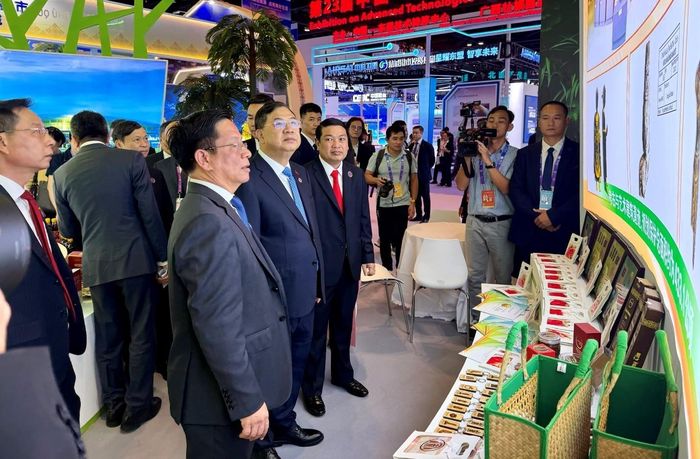  Gian hàng doanh nghiệp Việt Nam tại hội chợ. Ảnh: Cục xúc tiến thương mại 