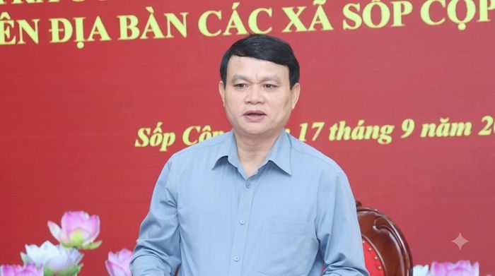 Phó Chủ tịch UBND tỉnh Đặng Ngọc Hậu phát biểu kết luận buổi làm việc.