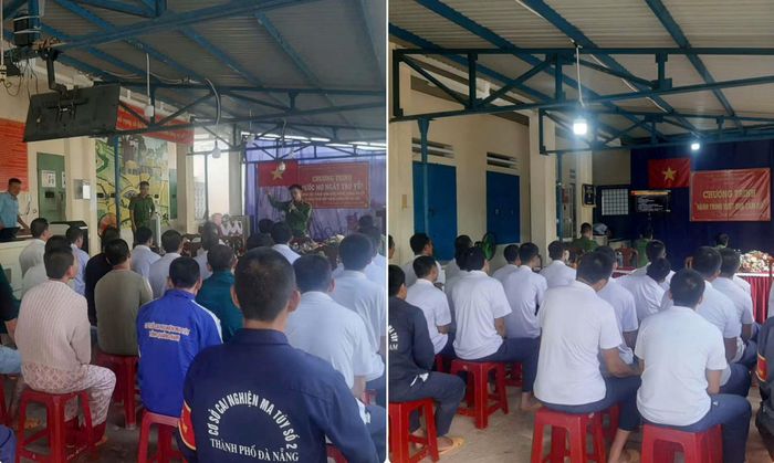 Cơ sở cai nghiện ma túy số 2 tổ chức các chương trình giáo dục chính trị, tư tưởng cho các học viên.