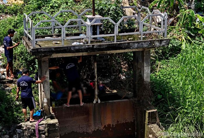 Khu vực tìm thấy thi thể nam sinh viên mất tích.