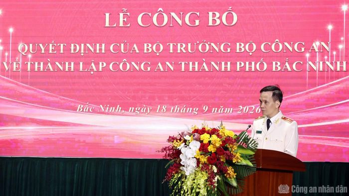 Thiếu tướng Bùi Duy Hưng, Giám đốc Công an TP Bắc Ninh khẳng định, Công an TP Bắc Ninh quyết tâm xây dựng lực lượng chính quy, tinh nhuệ, hiện đại.