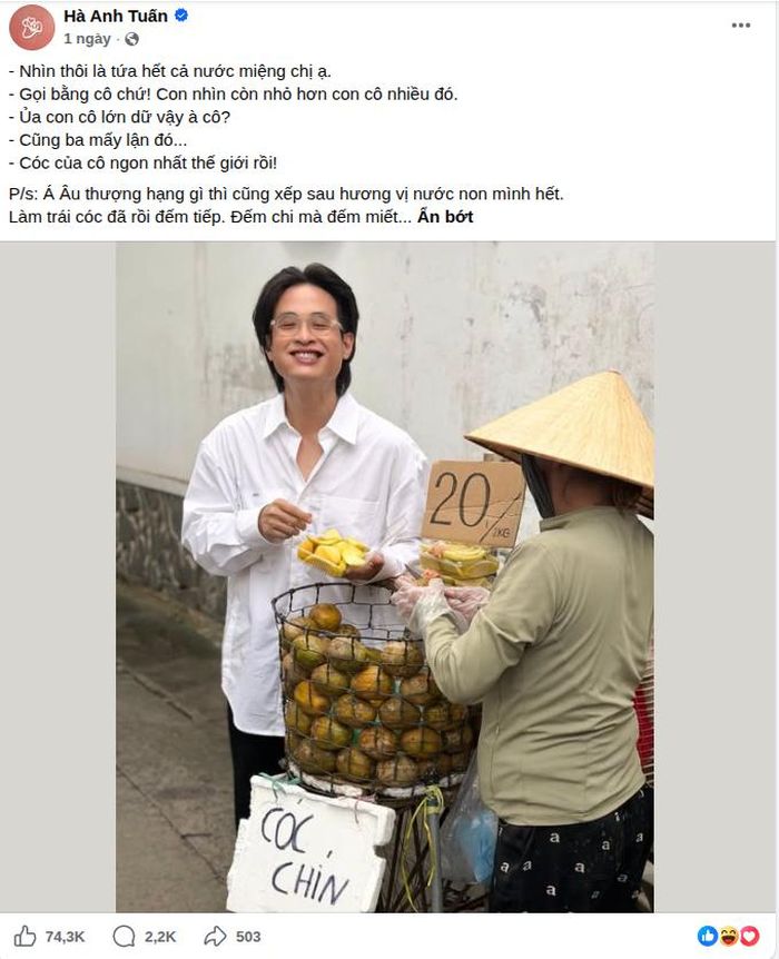 Có đến 2,2 ngìn lượt bình luận cùng “overthinking” trước bài đăng của Hà Anh Tuấn