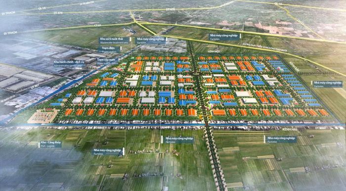 Phối cảnh KCN Tân Phước 1. (Ảnh: Báo Đầu tư)