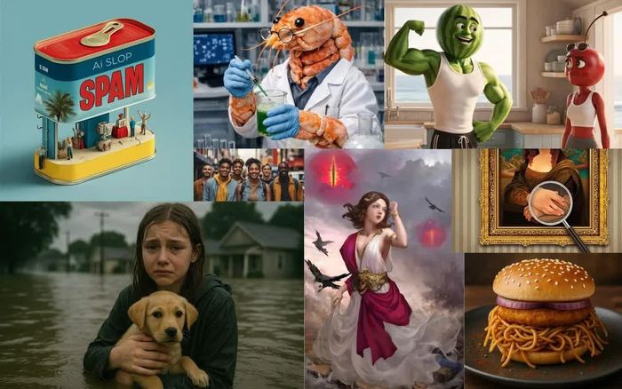 Quảng cáo từ AI với những hình ảnh và thông điệp na ná nhau
