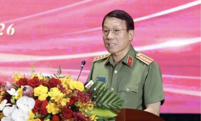Đại tướng Lương Tam Quang, Bộ trưởng Bộ Công an phát biểu - Ảnh: Danh Lam/TTXVN