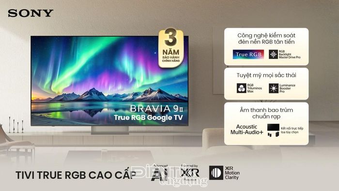BRAVIA 9 II dẫn đầu 12/12 tiêu chí trong nhóm RGB LED tại Value Electronics TV Shootout 2026