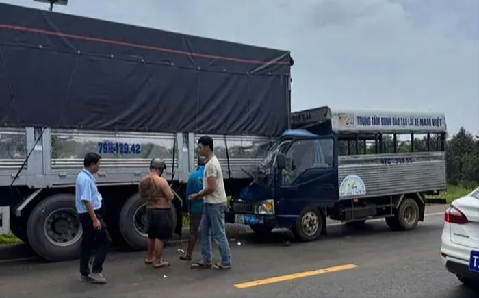 Hiện trường vụ tai nạn.
