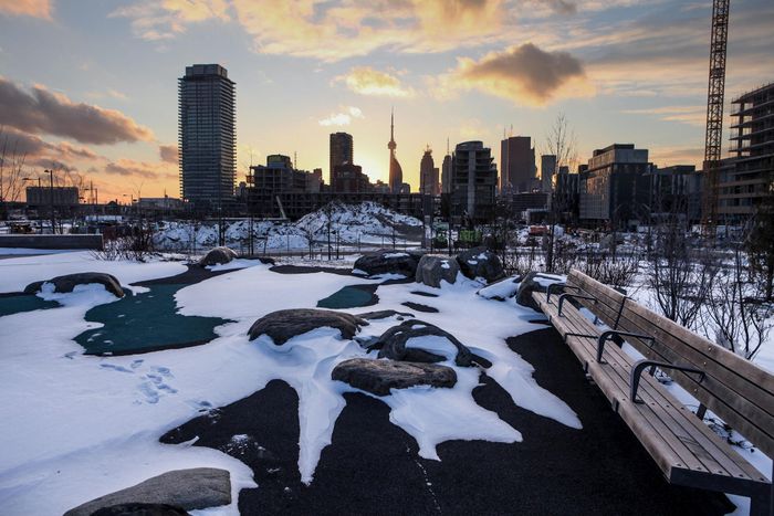 Corktown Common, không gian công cộng nằm trong khu West Don Lands tại Toronto. Ảnh: CC BY-SA 2.0
