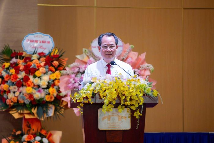 Tiến sĩ Nguyễn Thanh Sơn, Bí thư Đảng ủy các trường Đại học, Cao đẳng Hà Nội kết luận tại hội thảo. Ảnh: TT