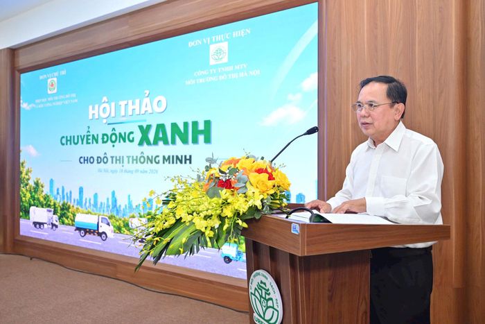 Ông Huỳnh Minh Nhựt, Chủ tịch Hiệp hội Môi trường đô thị và Khu công nghiệp Việt Nam. Ảnh: Hoàng Văn