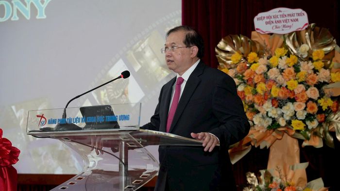 Thứ trưởng Bộ Văn hóa, Thể thao và Du lịch Tạ Quang Đông phát biểu. Ảnh: Ban tổ chức