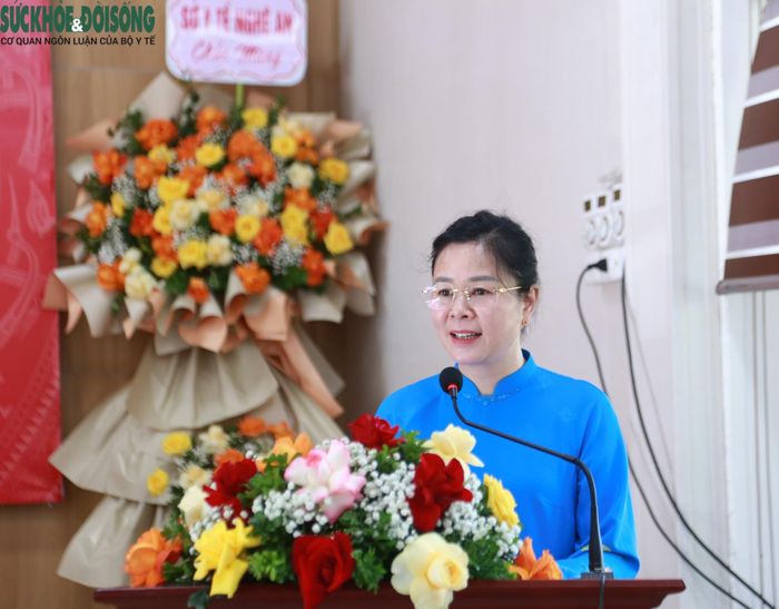 TS.BSCKII Lê Thị Hoài Chung, Giám đốc Sở Y tế Nghệ An nhấn mạnh. mỗi trẻ em đều cần một mái ấm an toàn, được chăm sóc, học tập và yêu thương. Ảnh: V. Đồng