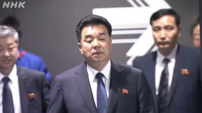 Bộ trưởng Thể thao Triều Tiên Kim Il Guk đã đến Nhật Bản hôm 17-9. Ảnh: NHK