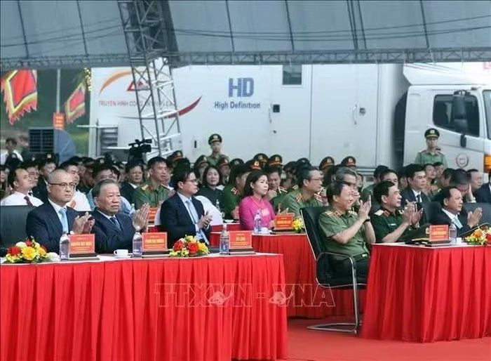 Tổng Bí thư, Chủ tịch nước Tô Lâm và các đại biểu dự buổi lễ. Ảnh: Thống Nhất/TTXVN