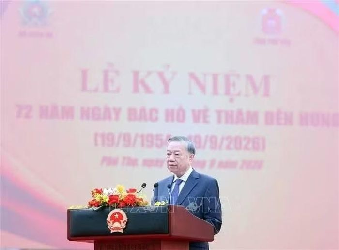 Tổng Bí thư, Chủ tịch nước Tô Lâm phát biểu. Ảnh: Thống Nhất/TTXVN