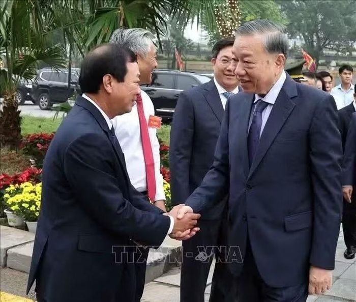 Tổng Bí thư, Chủ tịch nước Tô Lâm và các đại biểu. Ảnh: Thống Nhất/TTXVN
