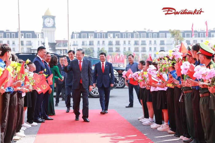 Tổng Bí thư, Chủ tịch nước Tô Lâm dự buổi lễ. Ảnh: Quang Vinh