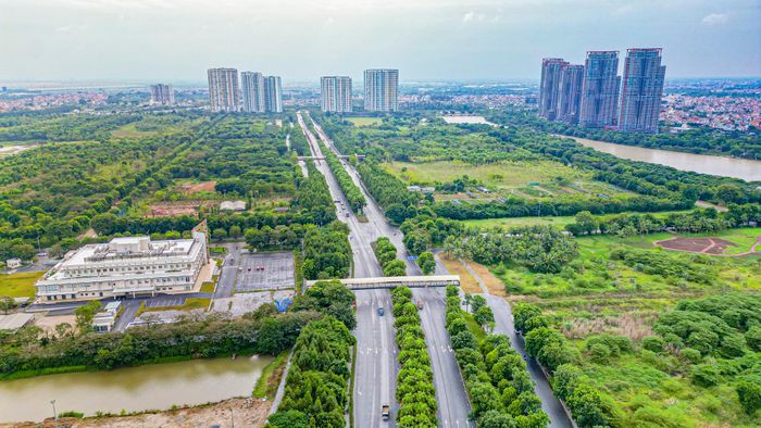  Ecopark là một trong những khu đô thị quy mô lớn đầu tiên của Hưng Yên. Ảnh: T.N. 