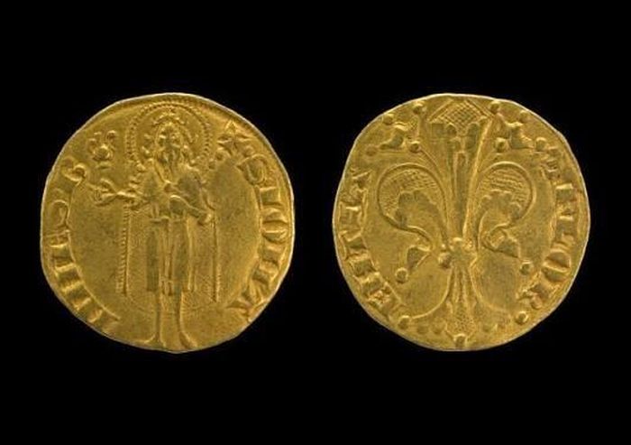 Mẫu đồng florin những năm 1200. Ảnh: The British Museum Image.