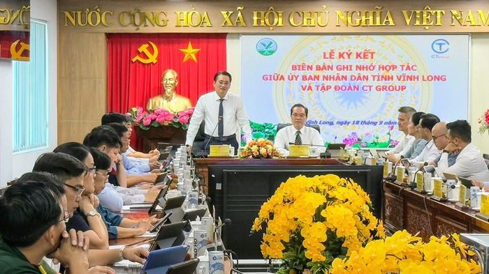 Lãnh đạo tỉnh Vĩnh Long đánh giá cao việc hợp tác với Tập đoàn CT Group, góp phần giúp tỉnh đẩy mạnh phát triển kinh tế xanh, kinh tế số trong thời gian tới