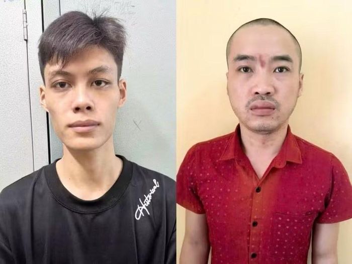 Bùi Văn Đức và Bùi Lý Hùng (từ trái qua phải). Ảnh: Công an tỉnh Tuyên Quang