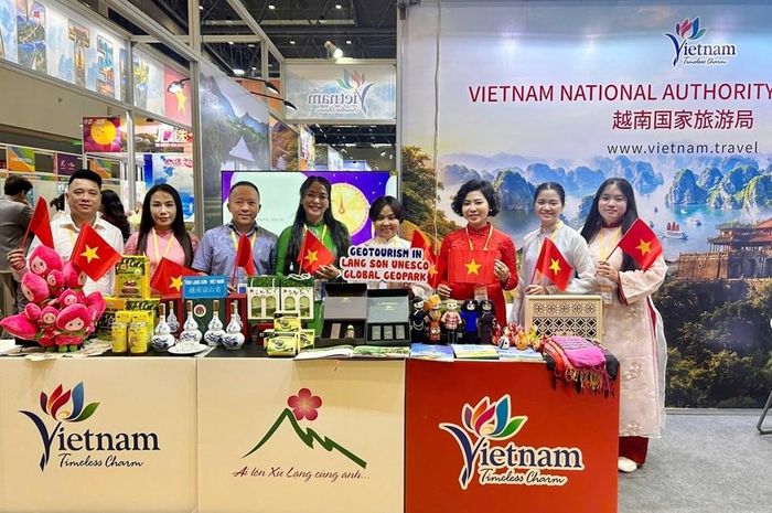 Gian hàng du lịch Việt Nam. Ảnh: Cục Du lịch Quốc gia Việt Nam
