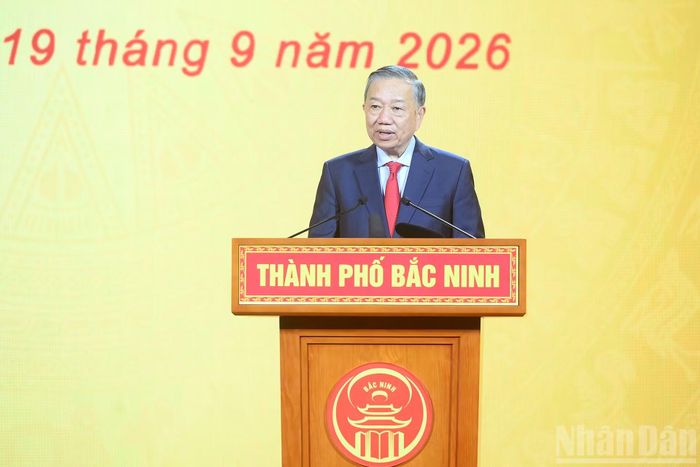 Tổng Bí thư, Chủ tịch nước Tô Lâm phát biểu tại buổi lễ.