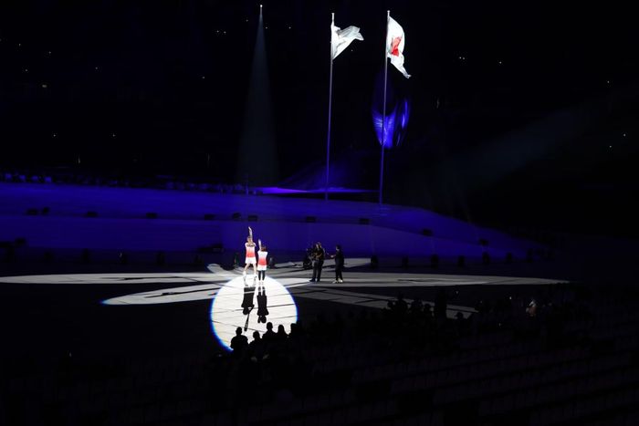 Nghi thức rước đuốc Asian Games 20. Ảnh: Theanh28