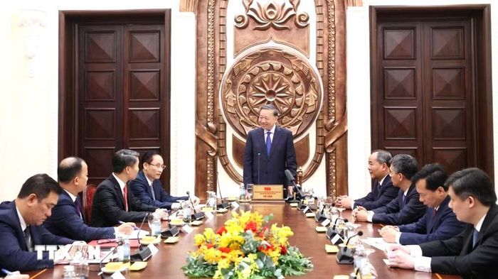 Tổng Bí thư, Chủ tịch nước Tô Lâm phát biểu chỉ đạo. Ảnh: TTXVN