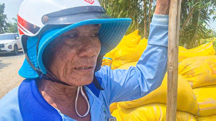 Nông dân Hồng Văn Lư cho biết trừ hết chi phí, vụ lúa chẳng còn lãi bao nhiêu