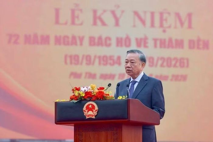 Tổng Bí thư, Chủ tịch nước Tô Lâm phát biểu tại buổi lễ.