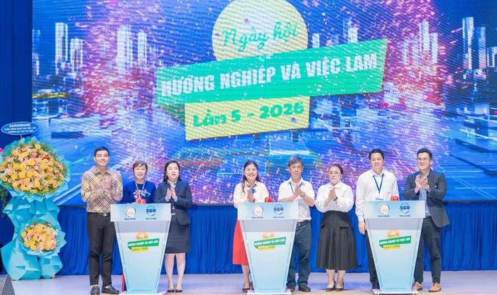Nghi thức ngày hội Hướng nghiệp và Việc làm lần 5 năm 2026.