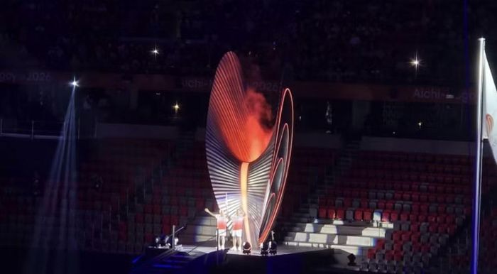 Đài đuốc ASIAD 20 chính thức được thắp sáng. Ảnh: Quốc Việt
