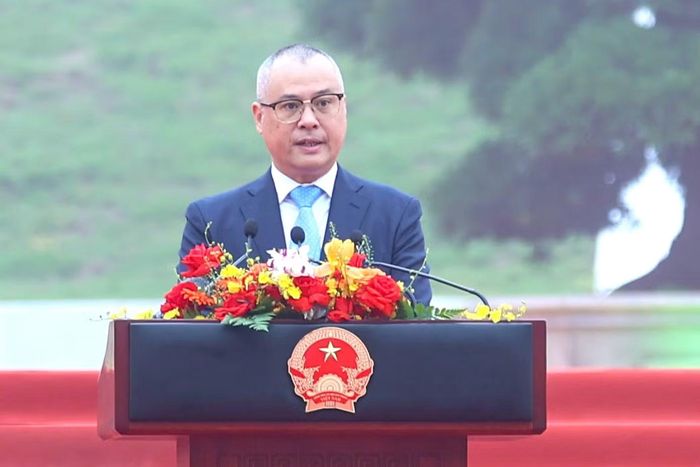  Bí thư Tỉnh ủy Phú Thọ Phạm Đại Dương phát biểu đáp từ 
