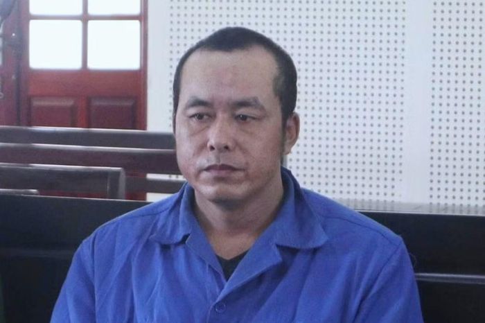 Bị cáo Lương Văn Hưng tại tòa.