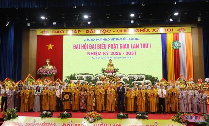 Đại hội đã suy cử Ban Trị sự GHPGVN tỉnh Lào Cai nhiệm kỳ 2026-2031 với 45 thành viên. Ảnh: Trọng Bảo