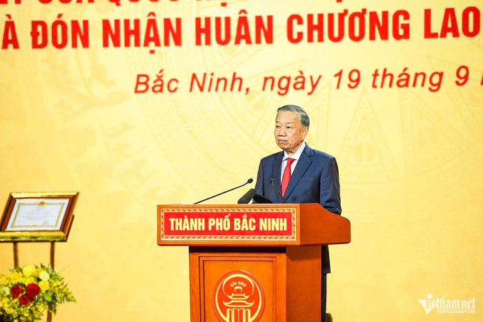 Tổng Bí thư, Chủ tịch nước Tô Lâm phát biểu tại buổi Lễ