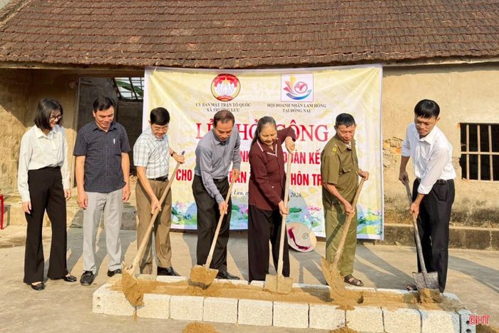 Tháng cao điểm "Vì người nghèo" năm 2026, xã Trường Lưu sẽ tích cực huy động nguồn lực xây dựng nhà ở cho người dân.