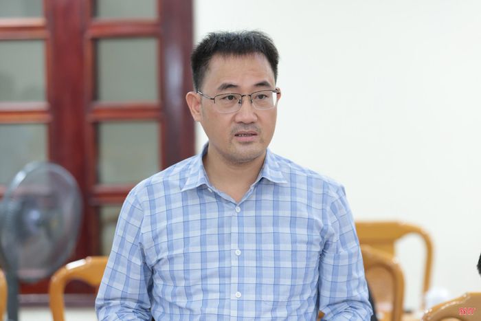 Ông Nguyễn Thanh Hải - Phó Giám đốc Sở Nông nghiệp và Môi trường thông tin về tình hình thiên tai trên địa bàn tỉnh thời gian qua.
