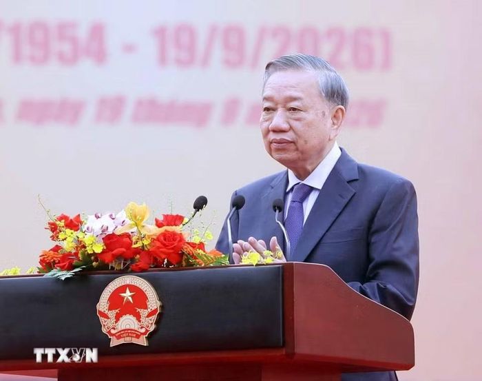 Tổng Bí thư, Chủ tịch nước Tô Lâm phát biểu. (Ảnh: Thống Nhất/TTXVN)