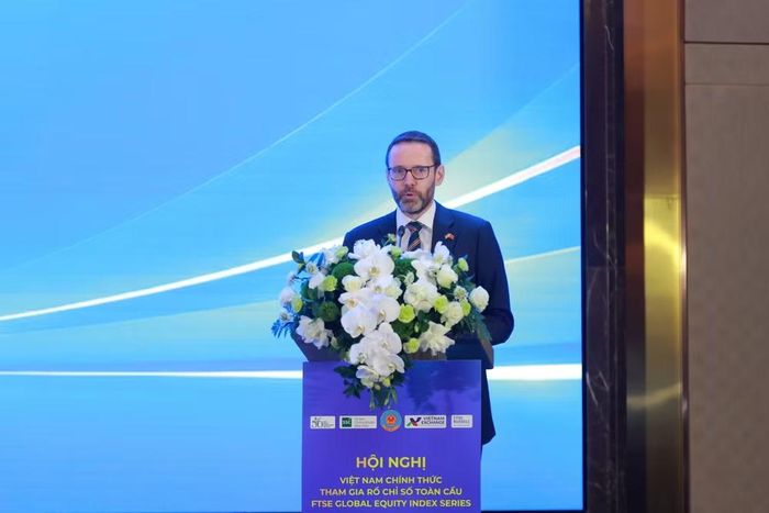 Ông Iain Grant Frew đánh giá việc nâng hạng của thị trường Chứng khoán Việt Nam đã phản ánh sự chuyển mình mạnh mẽ của nền kinh tế Việt Nam. (Ảnh: Vietnam+)