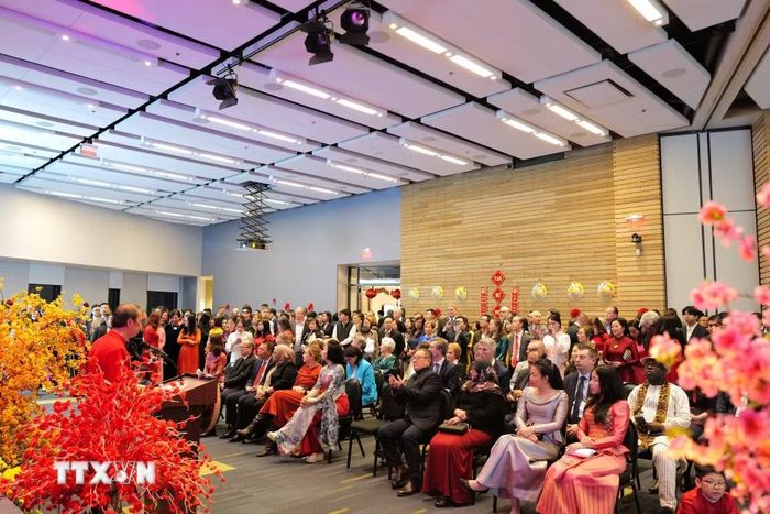 Quang cảnh Chương trình Xuân Quê Hương-Tết Bính Ngọ 2026 ở Washington D,C. (Ảnh: Ngọc Quang/TTXVN)