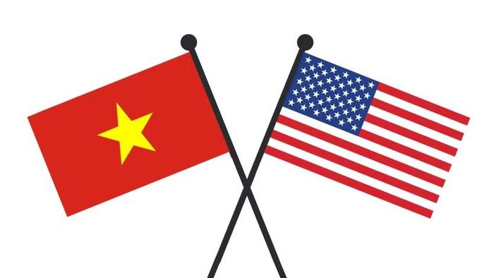 Quốc kỳ Việt Nam và Hoa Kỳ. (Nguồn: Vietnam+)