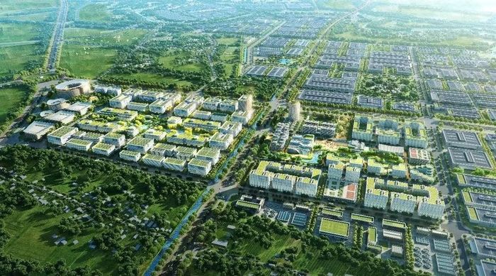 Phối cảnh Khu Công nghệ cao Hà Nam tỉnh Ninh Bình. (Ảnh: Cổng Thông tin điện tử tỉnh Ninh Bình)