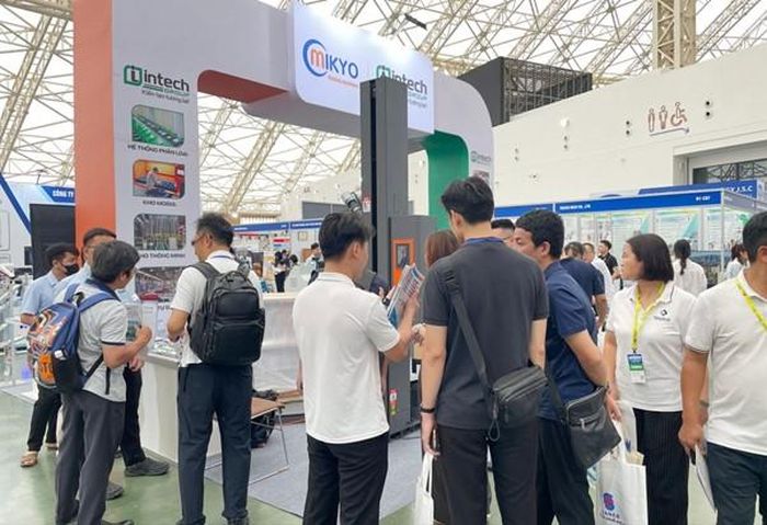 Triển lãm mở ra nhiều cơ hội kết nối giữa Intech Group với các doanh nghiệp trong và ngoài nước.
