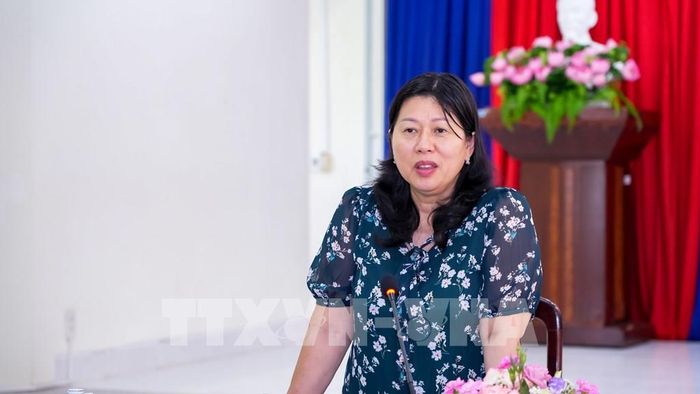 Thứ trưởng Bộ Nông nghiệp và Môi trường Nguyễn Thị Phương Hoa phát biểu kết luận. Ảnh: Minh Phú - TTXVN